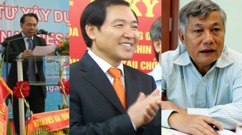 Từ trái qua phải: Ông Mai Văn Phúc - Dương Chí Dũng - Trần Hữu Chiều.
